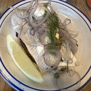 LOVE the pickled herring!
