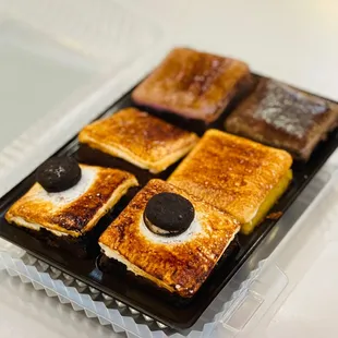 S'moreos; Golden; PB OMG; Ooh Bae Baybee (ube); Lump of Coal (haha)