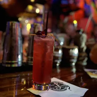 Hibiscus rum punch