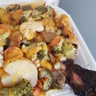 Close up of stuffed turkey leg