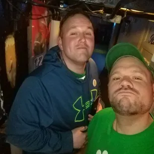 two men posing for a picture