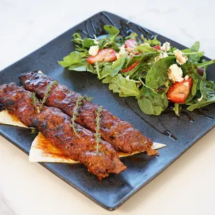 kebab skewers with chefs garden madley