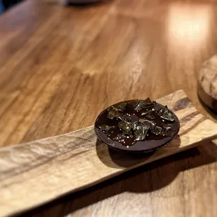 Kombu &amp; Dark Chocolate Tartlet