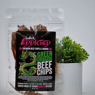 Green Dragon Crispy Beef Jerky has a nice smoky flavor that taste like a toasted pepperoni.