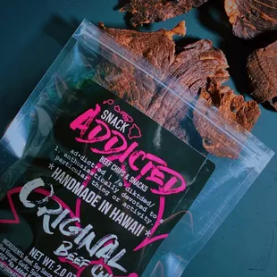 Original Flavor Beef Chips. Made with our own original marinade.