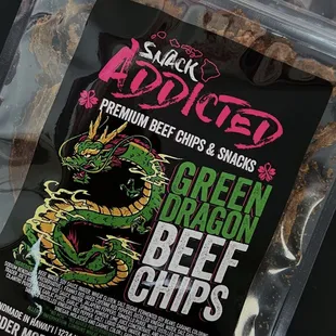 Our Green Dragon has a mild spice to it and the flavor of a toasted pepperoni.