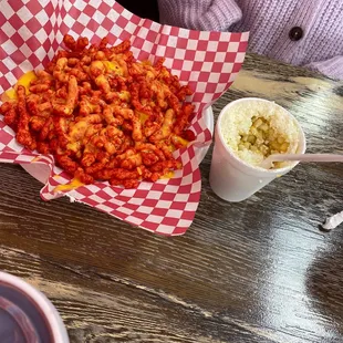 Hot Cheetos nachos &amp; eloate