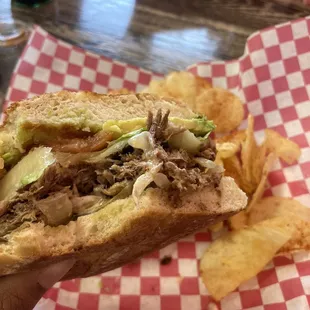 Shredded beef torta