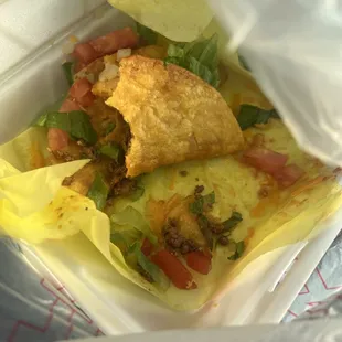 Ordered four tacos then I remembered to do this review. Good tacos. Plenty of Meat and cheese.