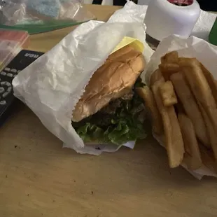 Double bacon burger no cheese