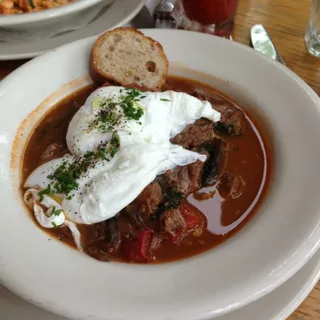 Braised Lamb and Eggs