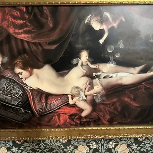 Naked babies on a naked woman