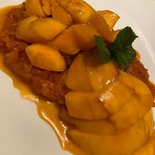 Thai Tea mango sticky rice