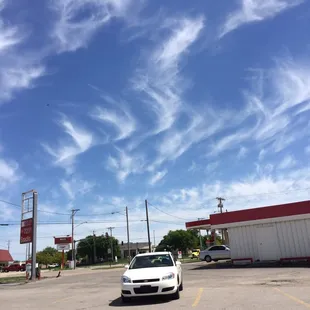 Outside (north side), looking southward.