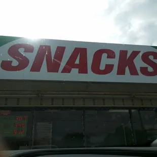 Well, I'll be darned. It IS named Snacks. I was parked on the side last time and didn't see the giant sign. Lol!