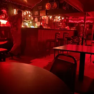 My phone makes it look light - it&apos;s so dark in the bar
