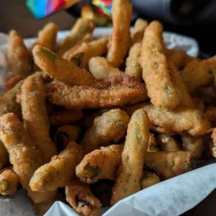 Fried green beans! Soooo good.