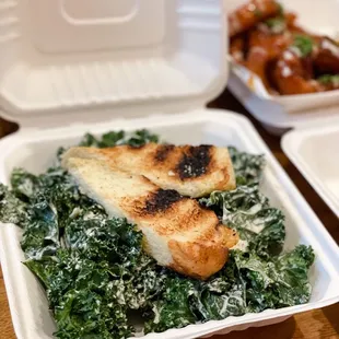Tossed Kale Caesar Salad