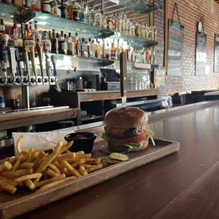 interior, burgers