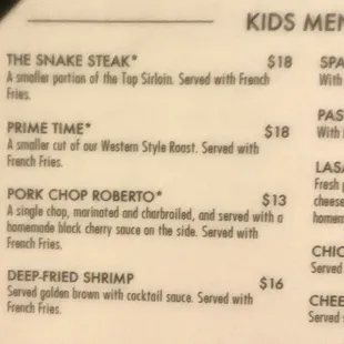 menu as of 1/12/2023