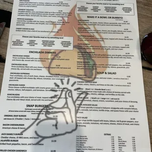 Menu front