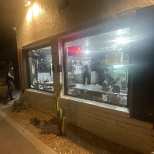 Walk up order window