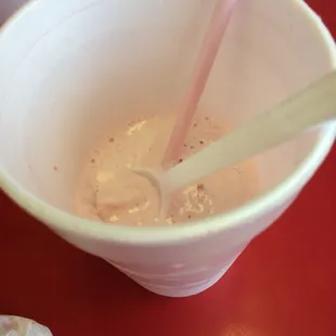 Strawberry milkshake!