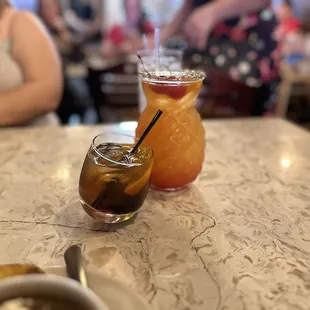 Old fashion and the Nola hurricane.