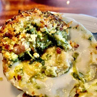 Couldn't even find the oyster in there. Too much breading. Pre-made &amp; fishy. Do not recommend.