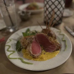 Wasabi crusted tuna
