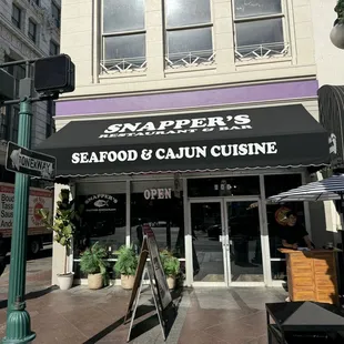 Snapper&apos;s Seafood at 841 Canal Street. Between Ritz Carlton Hotel &amp; Bourbon Street