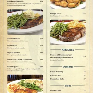 Snapper&apos;s Seafood - Menu