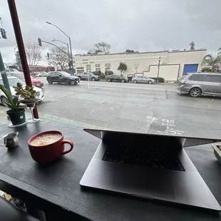 Drip coffee with cream