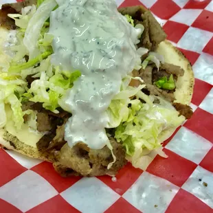 Who said there is no good gyros in North Ridgeville come to the Chill Grill fresh cut off the spit to the Grill drppin Gyro.