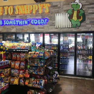 the inside of the store