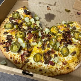 Cheeseburger with added JALAPEÑOS!