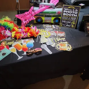 Fun props for every event! This was the 21st bday props.