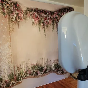 Wedding Courtyard backdrop.