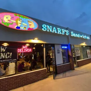 the outside of the store