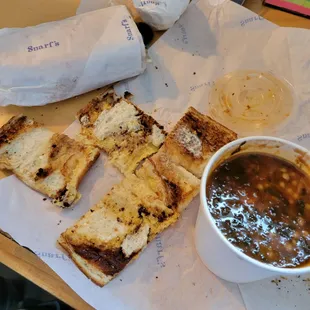 My order on July 7th was Grilled Cheese and Tomato Soup.    Received pressed bread and minestrone soup.