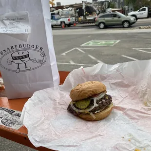 Original Snarfburger with a view!