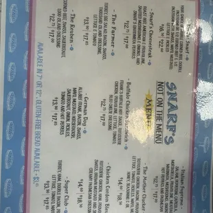 Off menu sandwich&apos;s