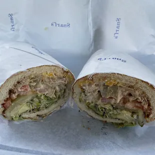 7" Tuna on wheat w everything but onions and Mayo