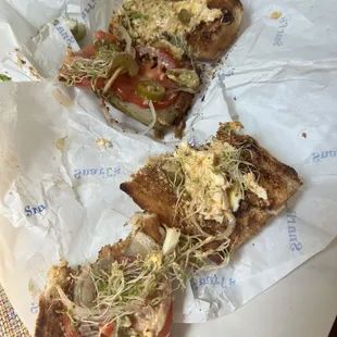 Pathetic egg salad portion