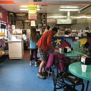 Comfy interior with friendly staff