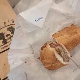 Prime rib with provolone