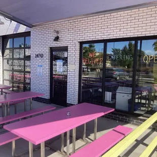 sushi and sashimi, outside