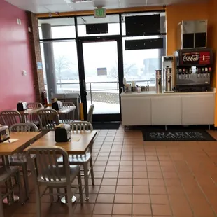 Inside dining area