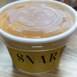 a cup of soup