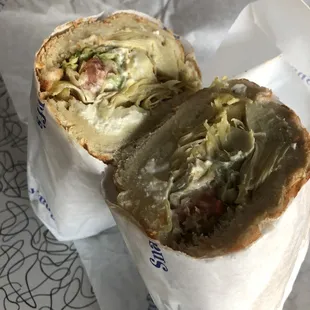 Artichoke and Feta Sandwich